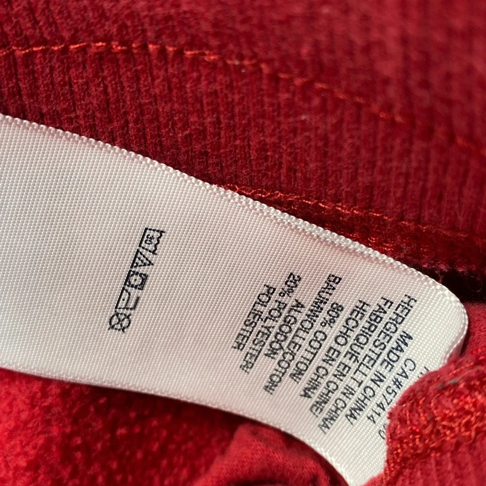True Religion Mens Red Horseshoe Logo Fleece‎ Jogger Sweatpants Size S Small